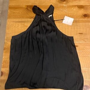 Black Twist-Neck Halter Camisole